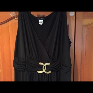 Dresses - Gold and black empire waist dress Dresses - Gold and black empire waist dress